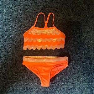 girls 2 piece swim suite xs